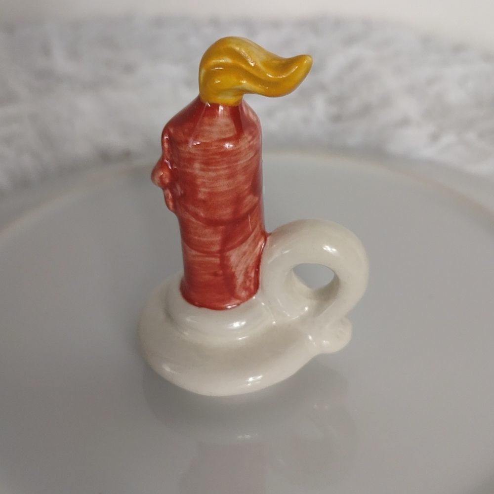 Vtg. Goebel Porcelain Miniature Candlestick